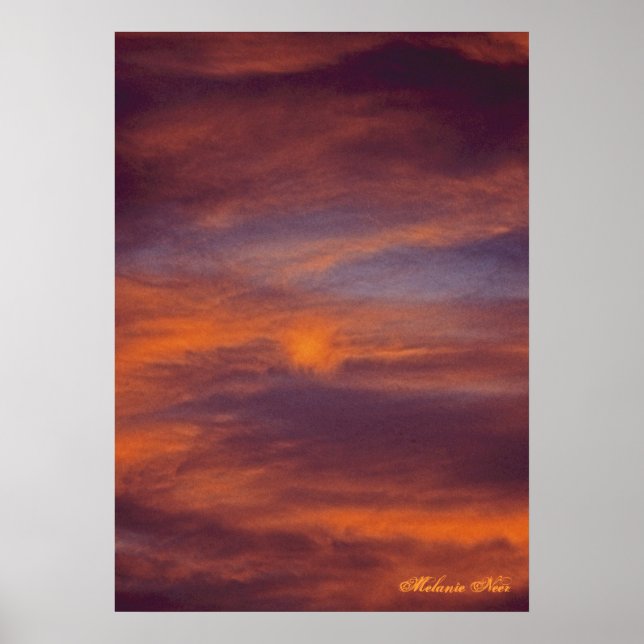 Sonnenuntergang Foto Poster (Vorne)