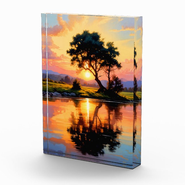 Sonnenuntergang Fotoblock (Rechts)