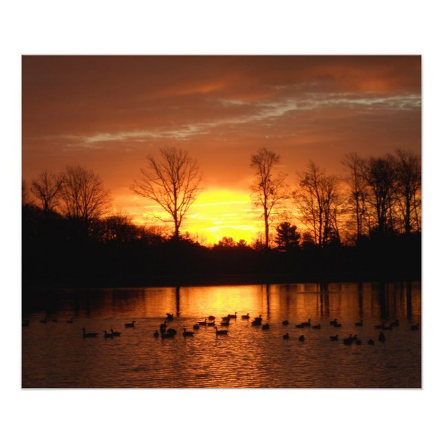 Sonnenuntergang Fotodruck (Vorne)