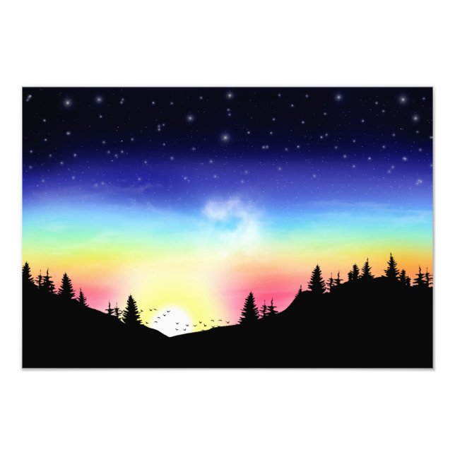 Sonnenuntergang Fotodruck (Vorne)