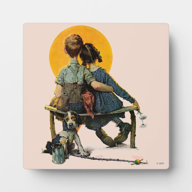 Sonnenuntergang Fotoplatte (Vorderseite)