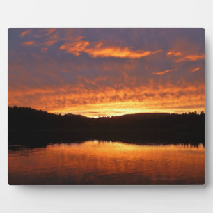 Sonnenuntergang Fotoplatte