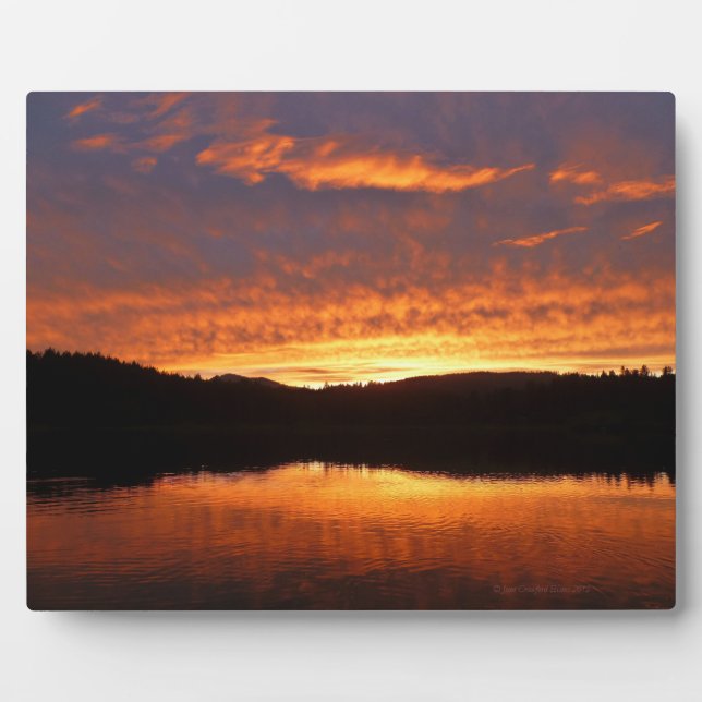 Sonnenuntergang Fotoplatte (Vorderseite)