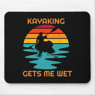 Sonnenuntergang Frauen Kayaking Macht Mich Nass Ka Mousepad
