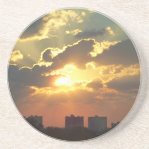 Sonnenuntergang Getränkeuntersetzer