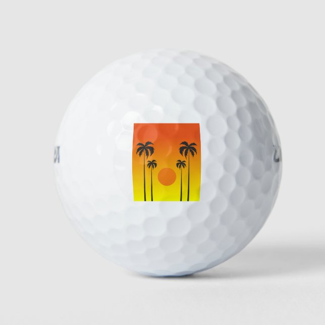 Sonnenuntergang Golfball (Vorderseite)