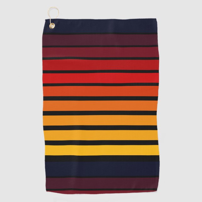 Sonnenuntergang Golfhandtuch (Vorderseite)