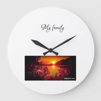 Sonnenuntergang Große Wanduhr