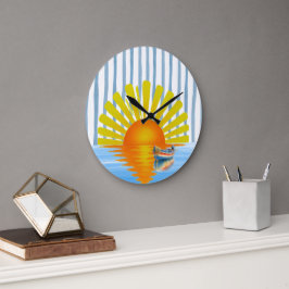 Sonnenuntergang Große Wanduhr