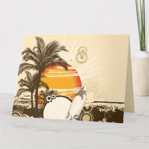 Sonnenuntergang - Grußkarte Karte