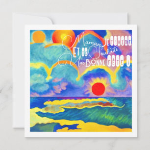 Sonnenuntergang - Gute Party Mama Karte