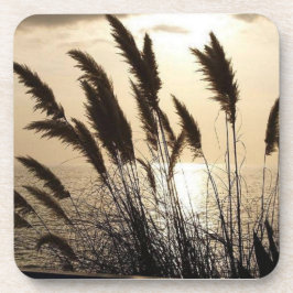 Sonnenuntergang Hard Plastic Untersetzer - Set von