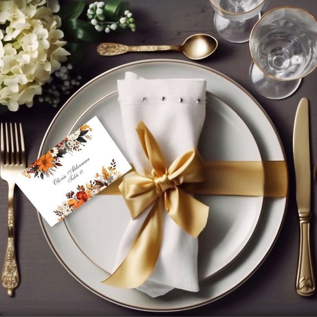 Sonnenuntergang Herbstwochenende Platzkarte (Von Creator hochgeladen)