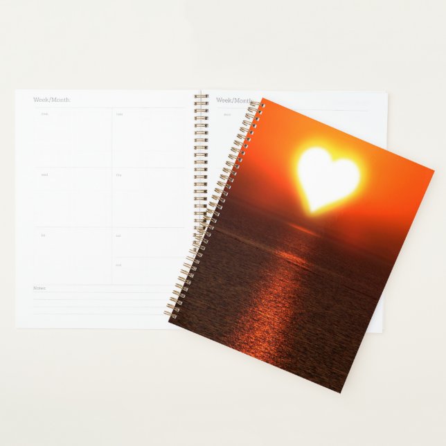 Sonnenuntergang Herz Planer (Anzeige)