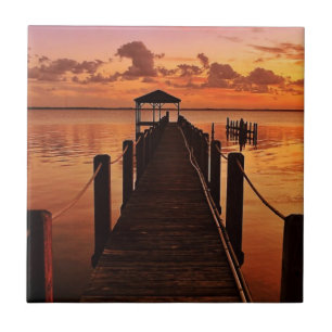 Sonnenuntergang-Himmel Fliese