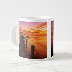 Sonnenuntergang-Himmel Jumbo-Tasse