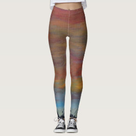 Sonnenuntergang-Himmel-Leggings Leggings
