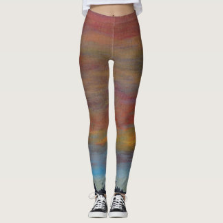 Sonnenuntergang-Himmel-Leggings Leggings