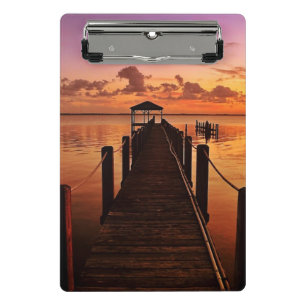 Sonnenuntergang-Himmel Mini Klemmbrett