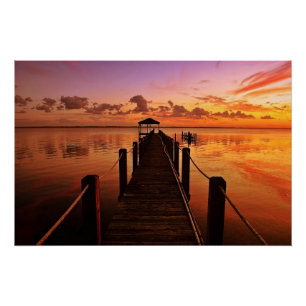 Sonnenuntergang-Himmel Poster