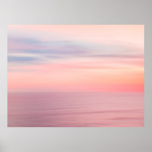 Sonnenuntergang Himmel und Ozean Poster