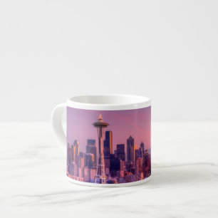 Sonnenuntergang hinter Seattle-Skylinen von Espressotasse