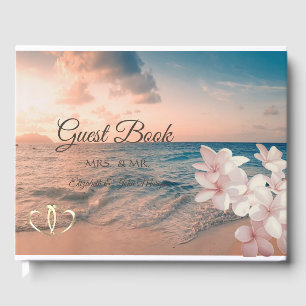 Sonnenuntergang, Hochzeit, Plumeria Gästebuch