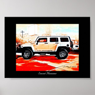 "Sonnenuntergang-Hummer" © 2010 S.J. Poster