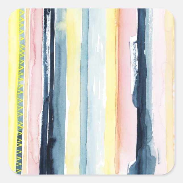 Sonnenuntergang I Quadratischer Aufkleber (Vorderseite)