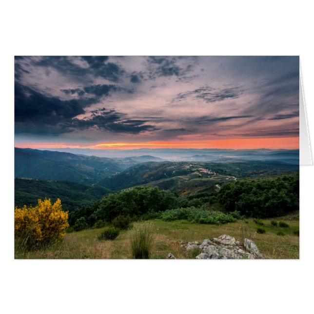 Sonnenuntergang im Bierzo (Vorderseite (Horizontal))
