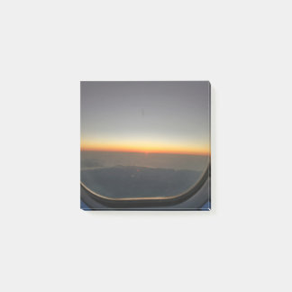 Sonnenuntergang im Flugzeug Post-it Klebezettel