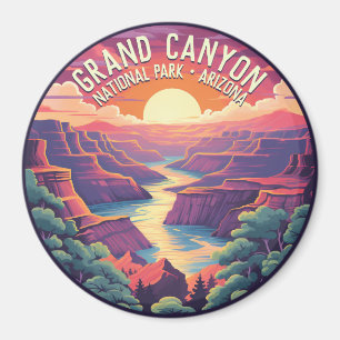 Sonnenuntergang im Grand Canyon National Park Ariz Magnet