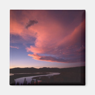 Sonnenuntergang im Hayden Valley Magnet