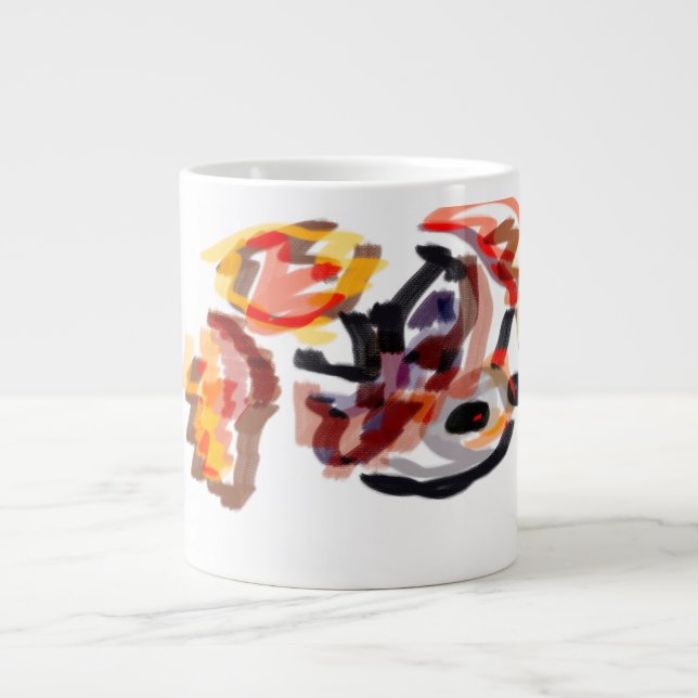 Sonnenuntergang im Herbst Igel Jumbo-Tasse (Vorderseite)