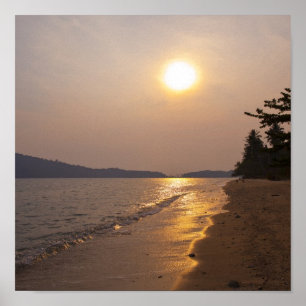 Sonnenuntergang im KOH Chang in Thailand Poster