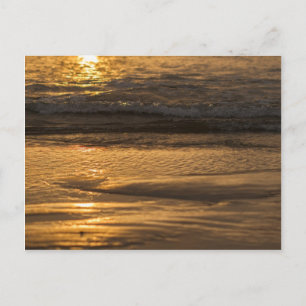 Sonnenuntergang im Meer Postkarte