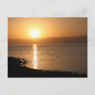 Sonnenuntergang im Meer Postkarte