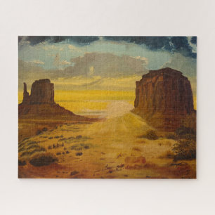 Sonnenuntergang im Monument Valley durch Gary Poli Puzzle