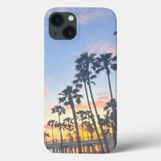 Sonnenuntergang im Ozean Kalifornien mit Palmen Case-Mate iPhone Hülle