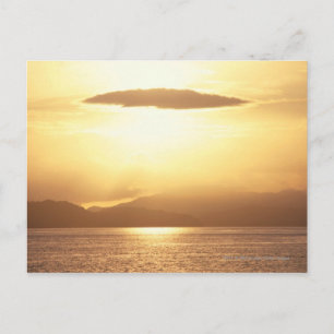 Sonnenuntergang im Ozean Postkarte