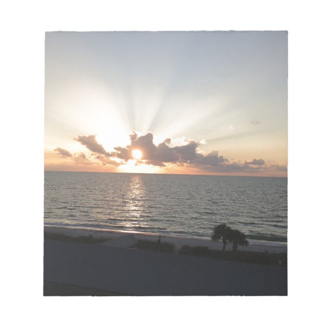 Sonnenuntergang im Paradies Notizblock (Vorderseite)
