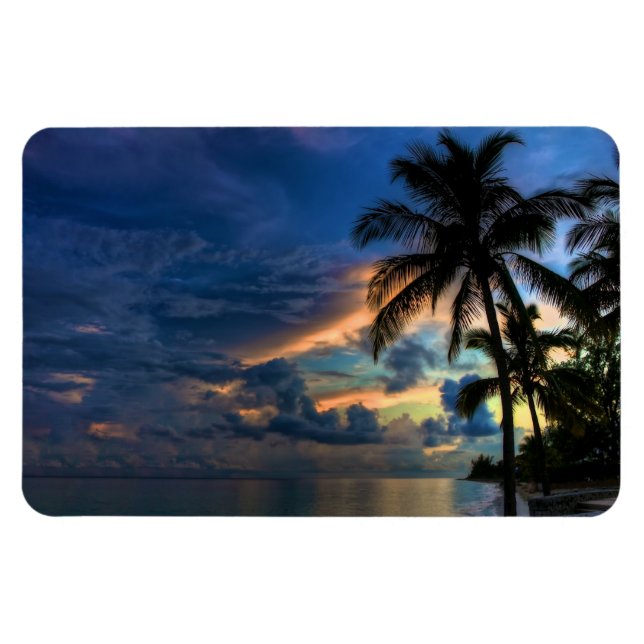 Sonnenuntergang im Paradies Premium Flexi Magnet (Horizontal)