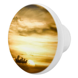 Sonnenuntergang im Pazifik Keramikknauf