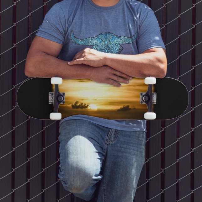 Sonnenuntergang im Pazifik Skateboard (Außenbereich 3)