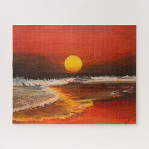 Sonnenuntergang im Pazifik, von Gary Poling Puzzle