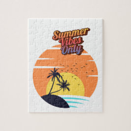 Sonnenuntergang im Sommer. Puzzle