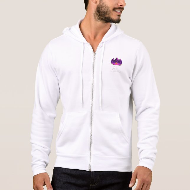 Sonnenuntergang im Synthwave-Stil Hoodie (Vorderseite)