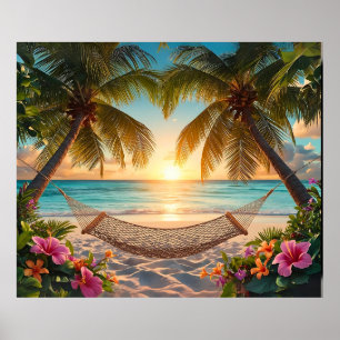 Sonnenuntergang im tropischen Paradies - Entspannu Poster