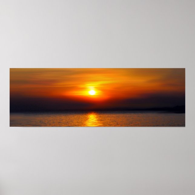 Sonnenuntergang im tropischen Sommer Poster (Vorne)
