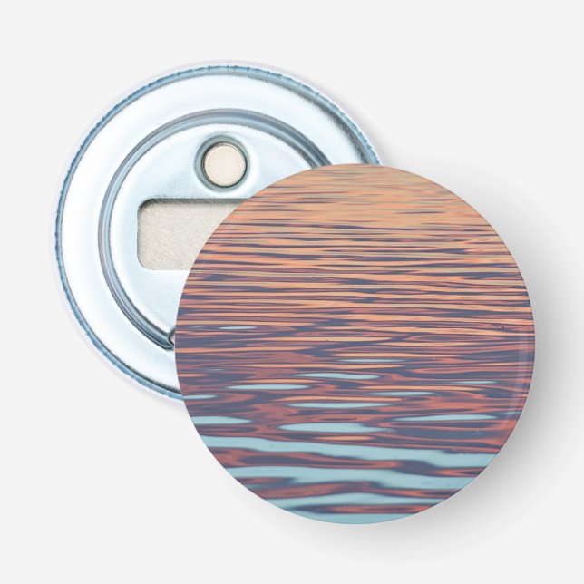 Sonnenuntergang im Wasser Flaschenöffner (Vorderseite)